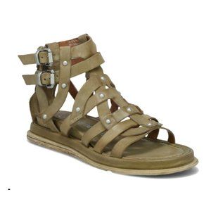 A.S.98 Leather Gladiator Sandal - Payne